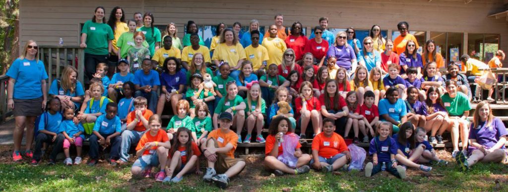 Children and Counselors at Camp Kandu